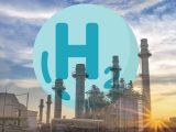 Hydrogen combustion in natural gas plant