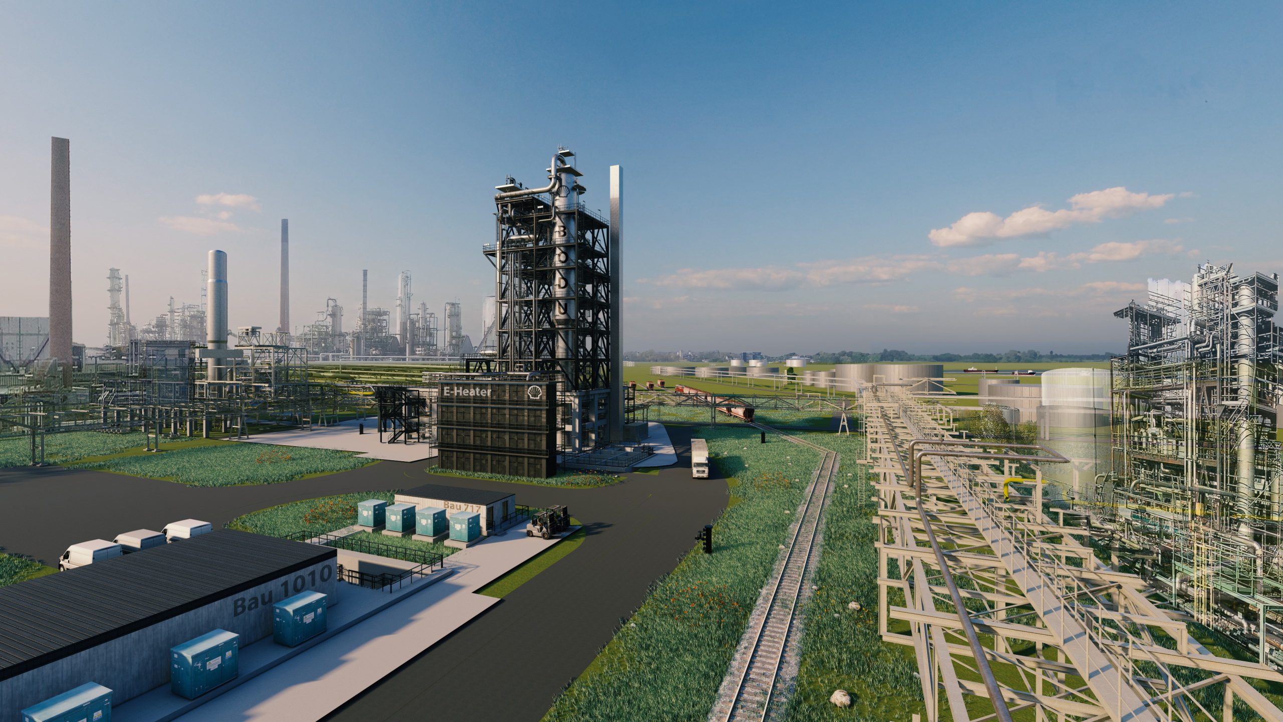 Hydrogen Projects - This shows Base Oil hydrocracker Shell hydrogen production 