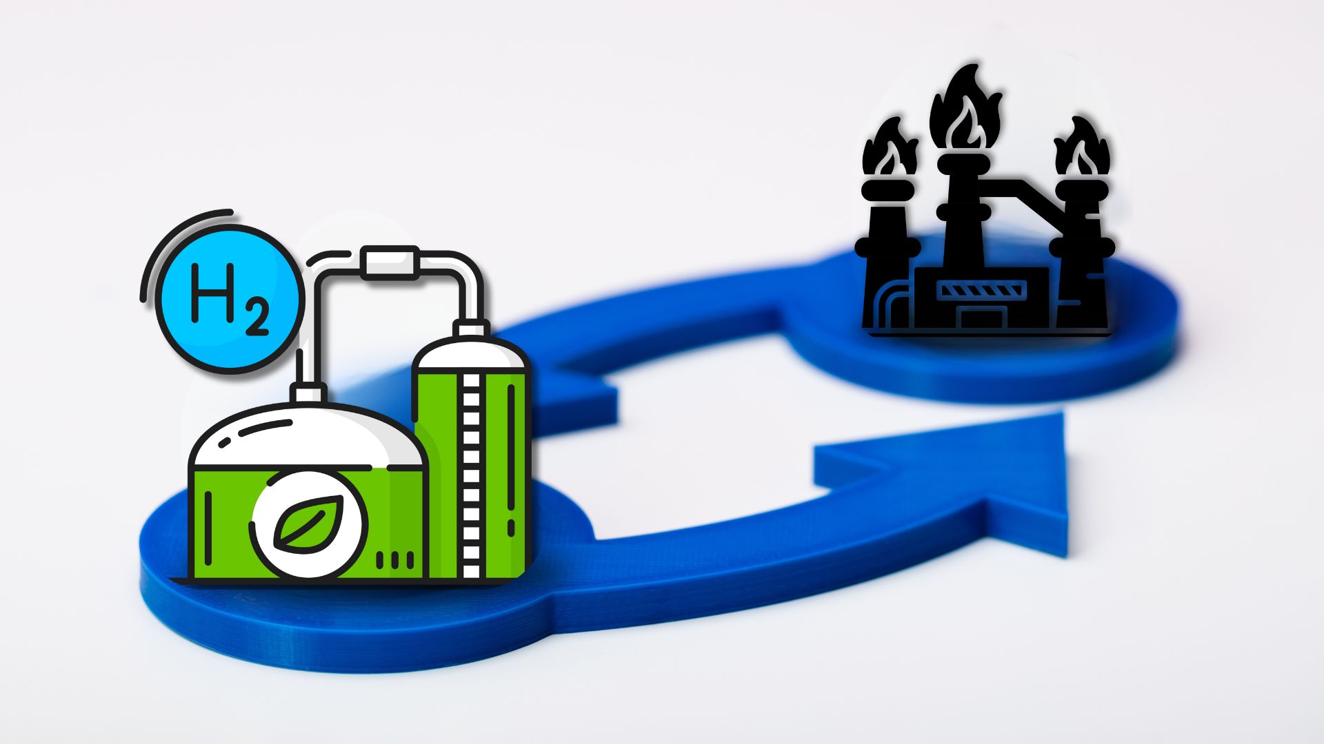 Swapping natural gas in favor of hydrogen combustion