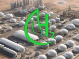 Ultramodern hydrogen hub city in Saudi Arabia