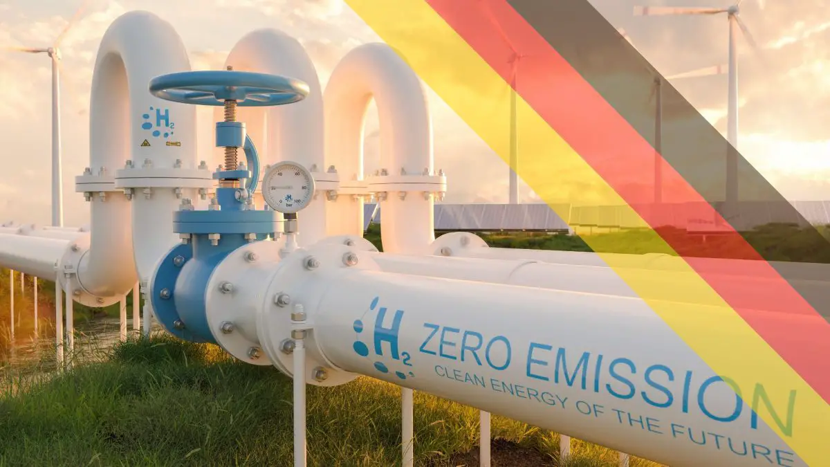 Hydrogen fuel pipeline on Germany