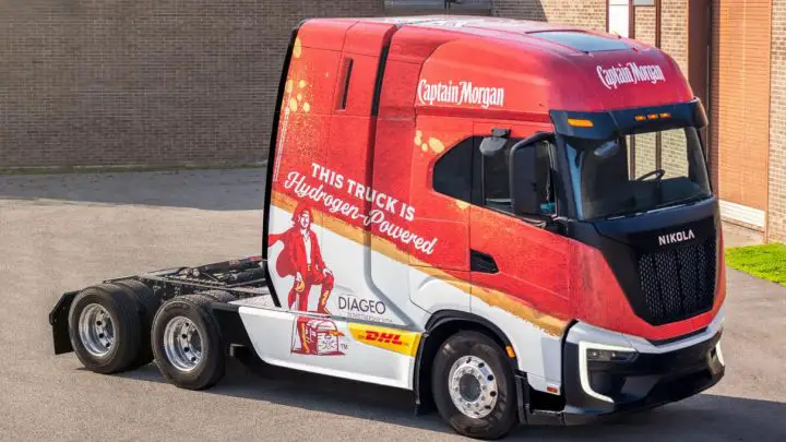 DHL and Diageo North America Integrate Nikola Hydrogen Trucks into US Fleet