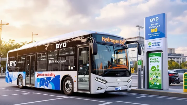 BYD Enters Hydrogen Fuel Cell Market with Launch of Hydrogen-Powered Bus