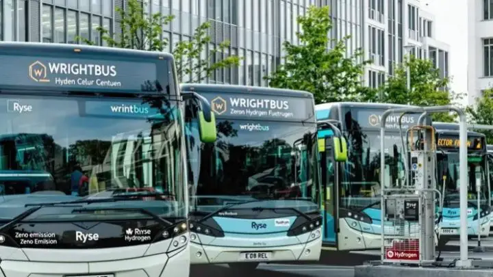 Hydrogen Fuel Cell Buses Take the Lead in UK Hydrogen Mega-Project Led by Wrightbus and Ryse Hydrogen