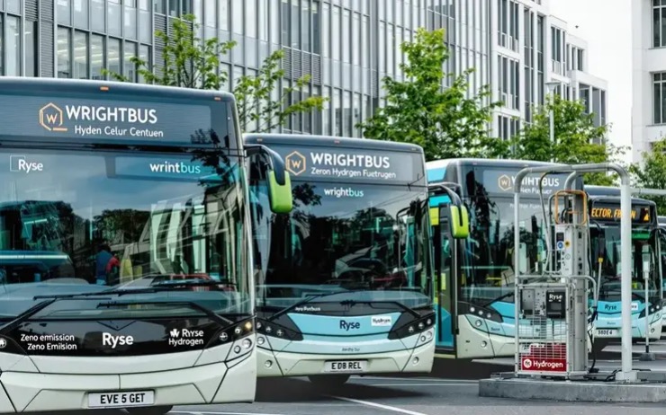 Hydrogen Fuel Cell Buses Take the Lead in UK Hydrogen Mega-Project Led by Wrightbus and Ryse Hydrogen