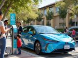 America's first hydrogen carshare program launches in Riverside, combining Toyota Mirai fuel cell vehicles, subsidized access for low-income users, and UCR-led research to shape the future of hydrogen mobility.