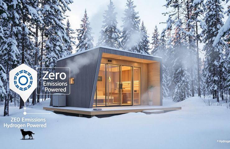 Hydrogen Combustion Technology Powers World’s First Zero-Emission Sauna in Finland
