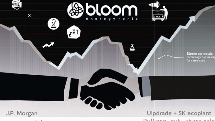 Fuel Cell Frenzy: Bloom Energy Stock Rides J.P. Morgan High, Then Tumbles on SK ecoplant Exit