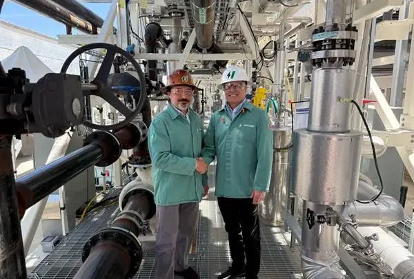 hydrogen production scales up with American electrolyzers at Texas e-Fuels plant