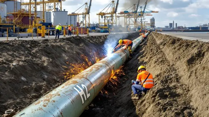 Hydrogen logistics milestone: 32 km Rotterdam pipeline closes the gap in Netherlands’ national H₂ network