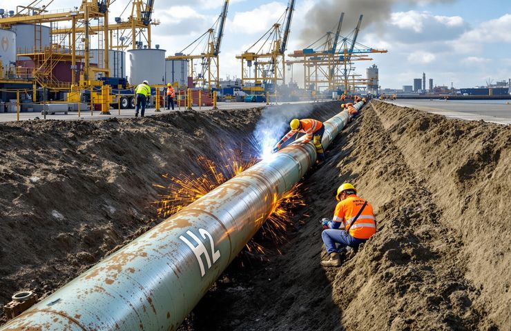 Hydrogen logistics milestone: 32 km Rotterdam pipeline closes the gap in Netherlands’ national H₂ network Hydrogen logistics milestone: 32 km Rotterdam pipeline closes the gap in Netherlands’ national H₂ network