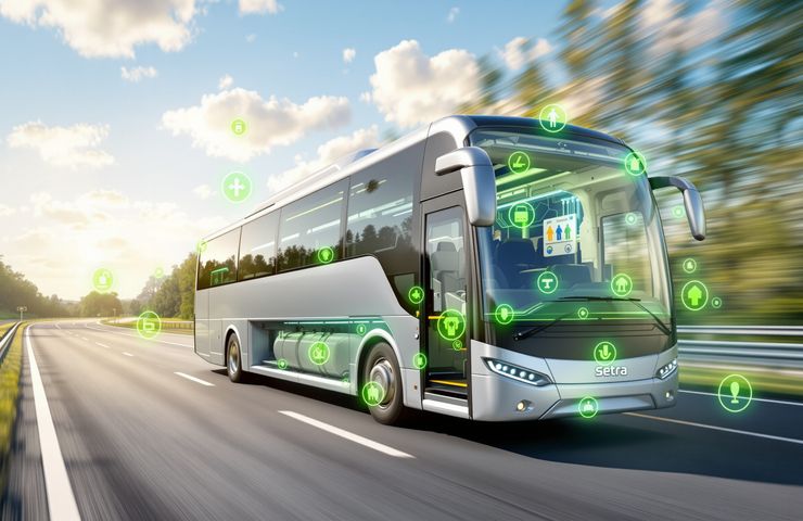 Hydrogen fuel cells power Daimler Buses’ H₂ Coach road trials in Germany