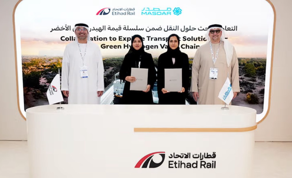 Hydrogen Infrastructure Drive: Masdar and Etihad Rail Partner for UAE Green Hydrogen Transport
