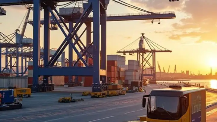 Hydrogen-Powered Straddle Carrier Revolutionizes Port Logistics in Hamburg