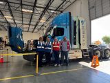 TALKE USA and Symbio North America are retrofitting two Class-8 Freightliner Cascadia trucks with hydrogen fuel cell-electric powertrains, launching zero-emission drayage in Houston’s hydrogen hub by 2026.