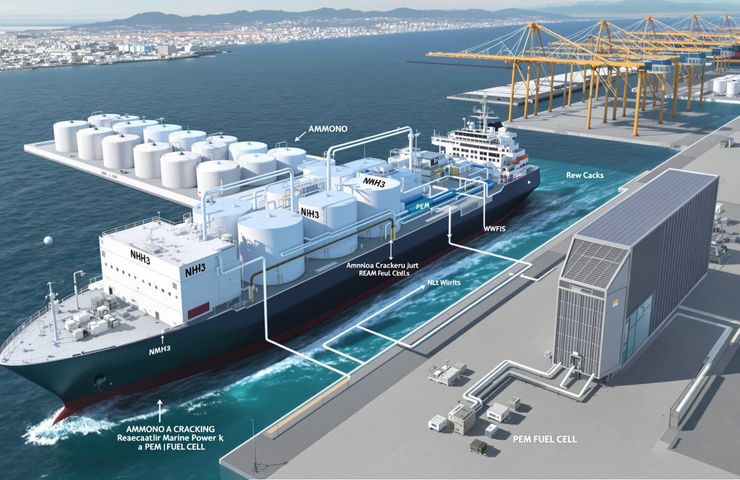 New 1 MW Ammonia-to-Power System Leverages Hydrogen Fuel Cells for Zero-Emission Shipping