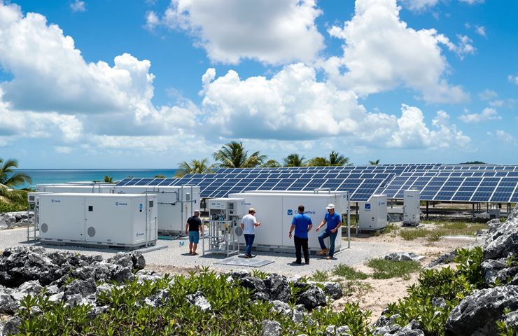 Hydrogen fuel cells integrated into Vieques microgrid for storm resilience