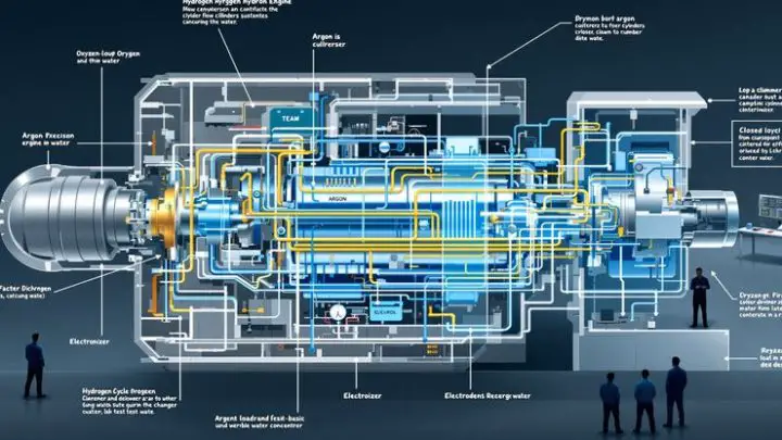 Zero-Emission Technology: Hydrogen Cycle Engine Achieves 60% Efficiency