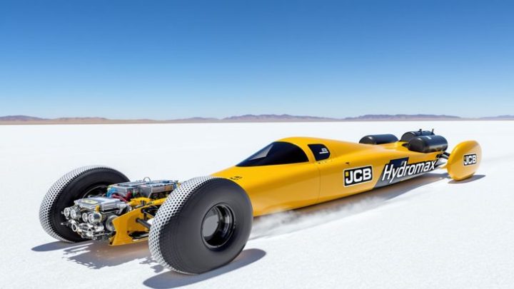 Hydrogen Energy News: JCB Hydromax Aims 350 mph at Bonneville with Hydrogen Combustion Engine