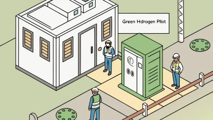 Green Hydrogen Powers National Highways Construction Compound in Bootle